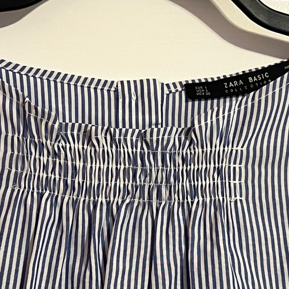 #6 ZARA • VERTICAL PINSTRIPE •BLOUSE NWT - Picture 3 of 7